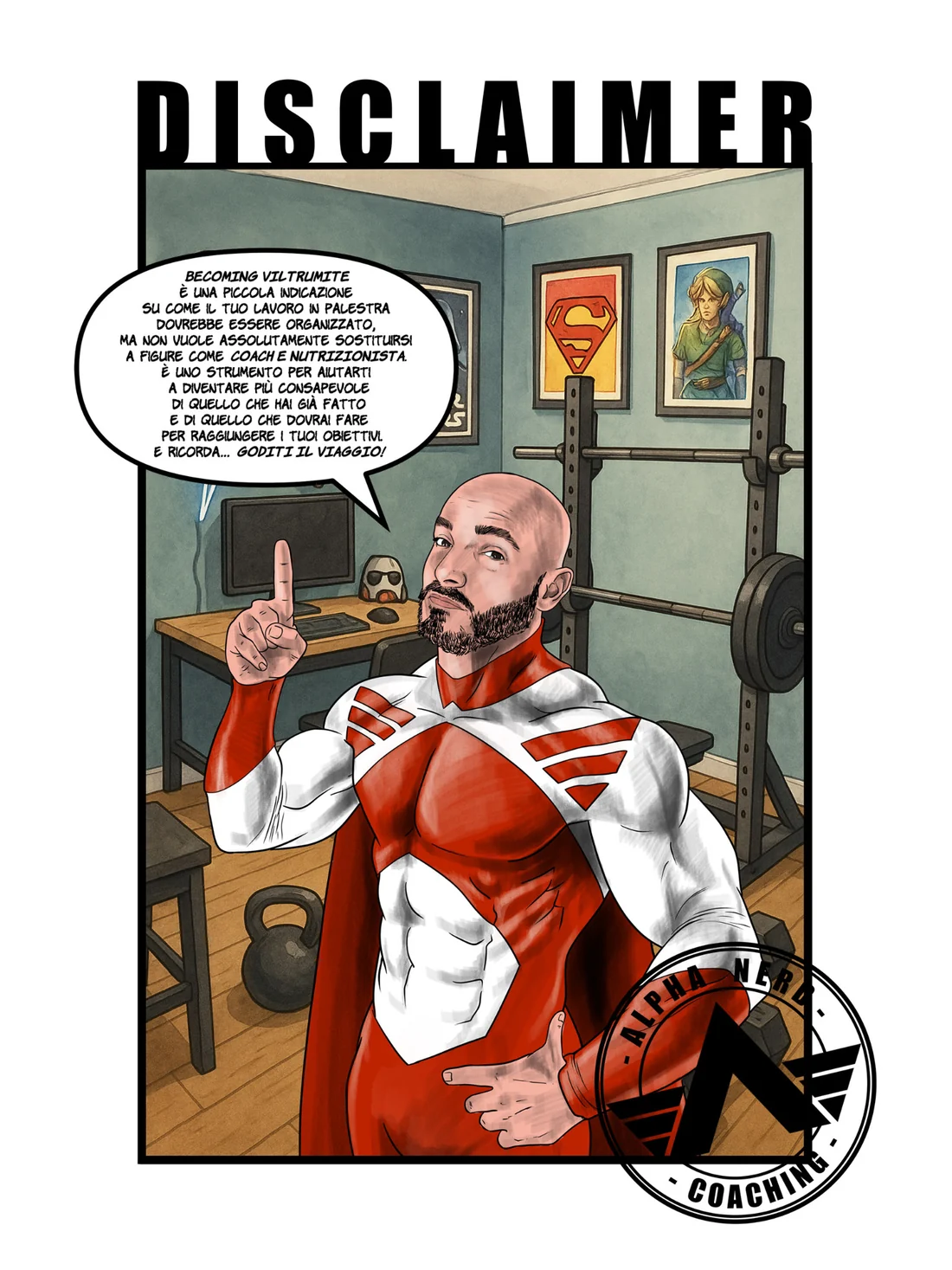 Disclaimer illustrato di Becoming Viltrumite